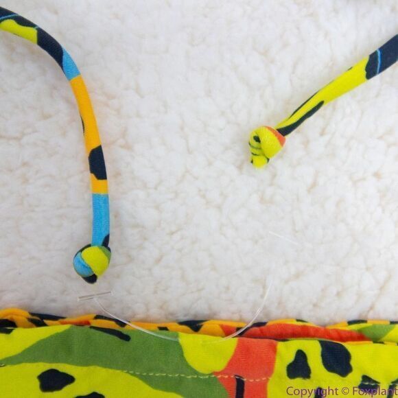 NEW It’s Now Cool square top string bottom bikini‎ in bananas, M - Picture 13 of 16